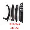 E70 4Pcs Kit LHD RHD Inner Driver Door Window Switch Armrest Cover Pull Handle Replacement for BMW X5 X6 E70 E71 E72 2007-2013