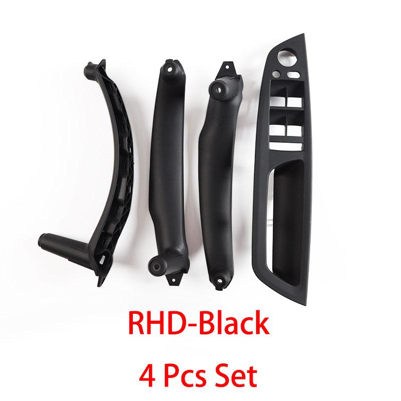 E70 4Pcs Kit LHD RHD Inner Driver Door Window Switch Armrest Cover Pull Handle Replacement for BMW X5 X6 E70 E71 E72 2007-2013