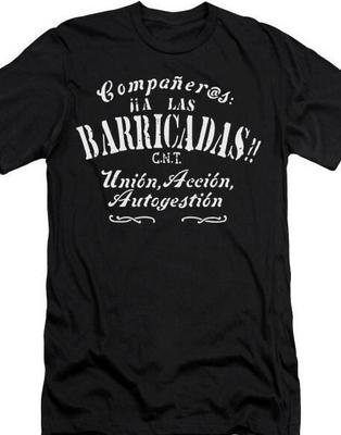 Баррикады.....Союз индустриальных рабочих мира IWW футболка