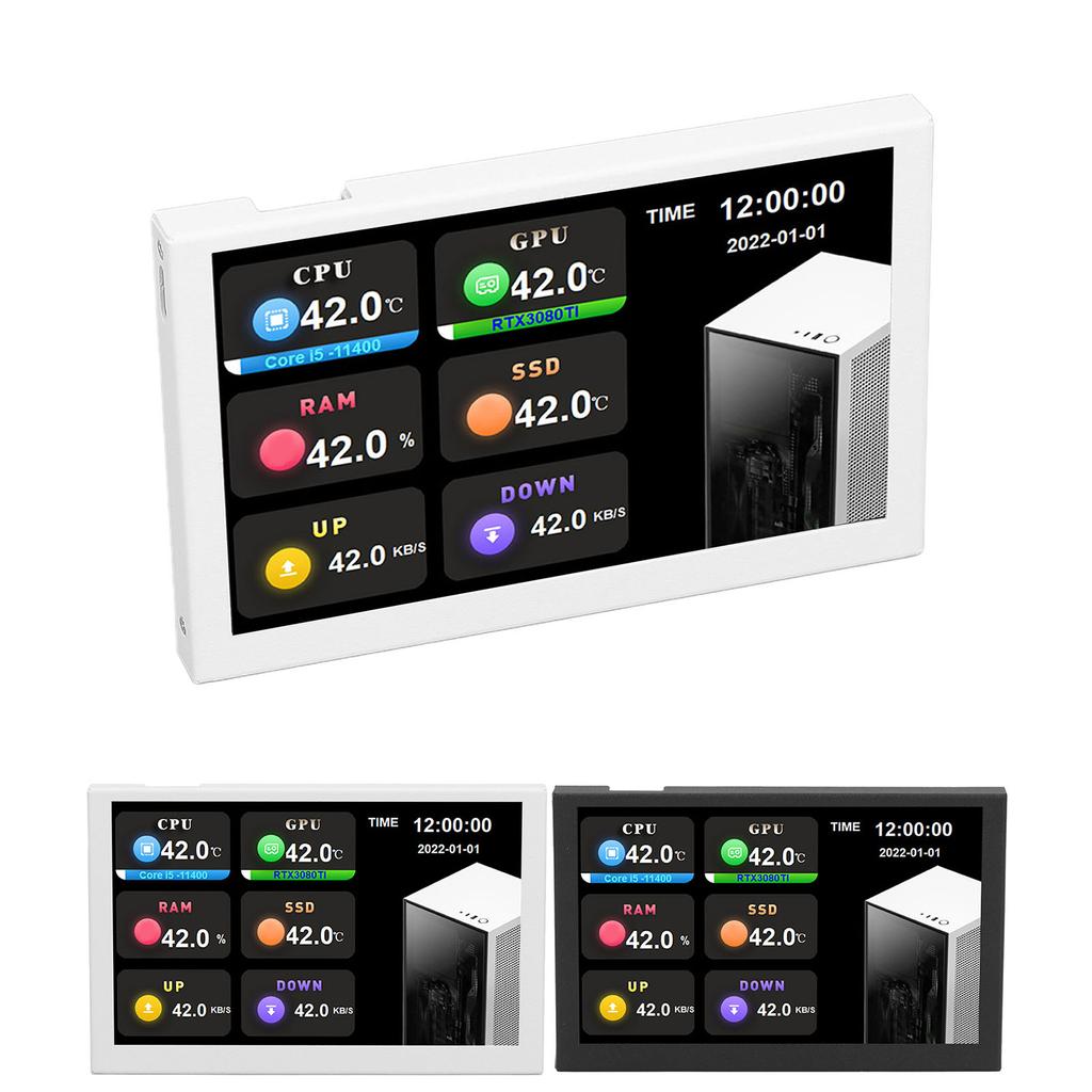  USB-экран дюймов 800x480 Разрешение Тип C Дополнительный экран ПК Данные Монитор для AIDA64