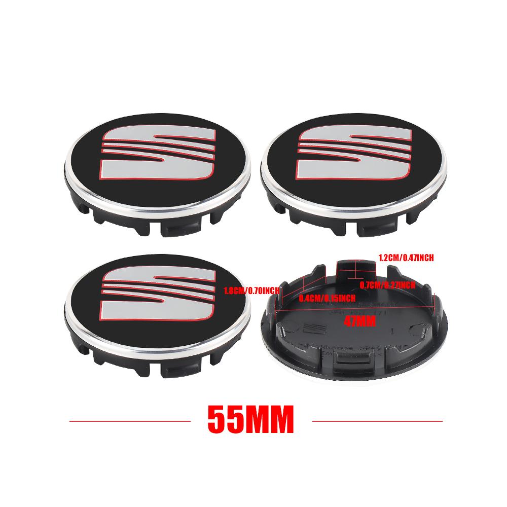 rldf3 4Pcs 55/56/63mm Car Wheel Tire Center Emblem Cover Hub Caps Sticker for seat cupra Ateca Leon 6f 6j FR Mk2 Mk3 5f 1p lbiza Exeo