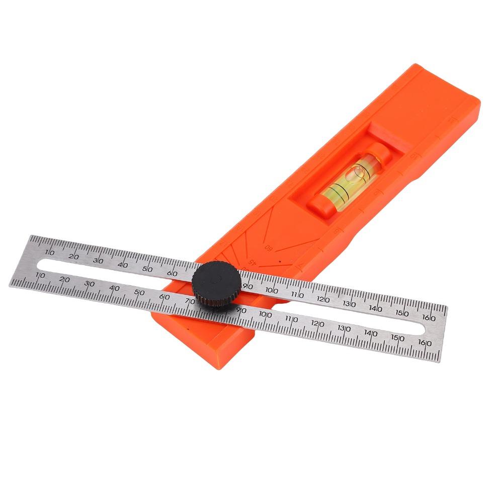 Level Gauge Adjustable Protractor Tool Adjustable Positioning Marking Protractor For Woodworking