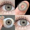 Eyeshare Fashion Color Contact Lenses 2PCS Big Eyes Black Glasses Lenses Brown Color Contact Lenses Gray Lenses Blue Fashion Glasses Lenses