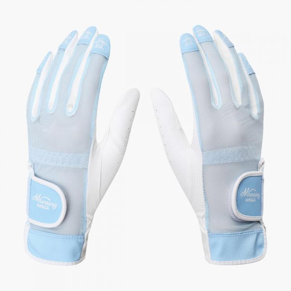 Munsingwear Женские сетчатые перчатки Светло-голубые Mr122lgl31