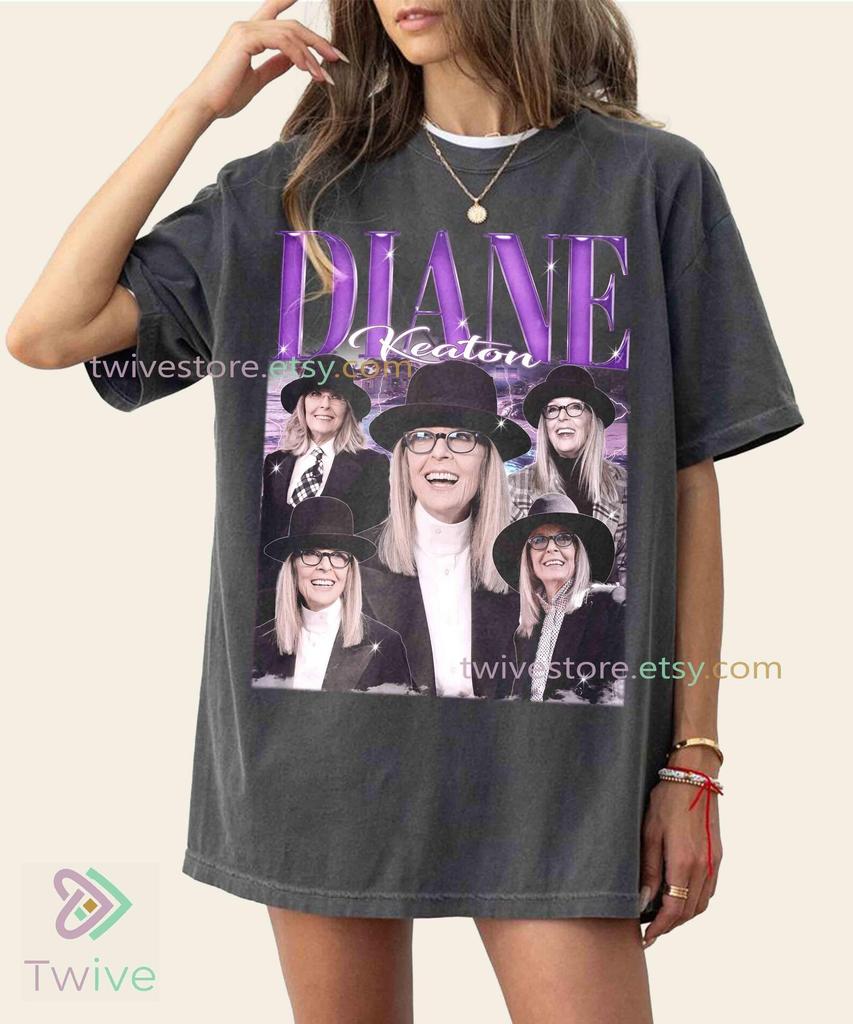 Diane Keaton Bootleg Graphic T-Shirt, Retro 90s Y2K Vintage Style Tee for Movie Fans, Aesthetic Unisex Shirt, Shirt for Movie Lovers