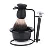Men Beard Shaving Set Professional Safe Razor Brush Bowl Stand Holder Mustache Shaving Tool