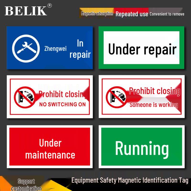 BELIK Magnetic Safety Warning Sign