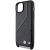 Bmw Bmhcp15S23Pscck Iphone 15 / 14 / 13 Czarny/Black Hardcase M Edition Carbon Stripe & Strap