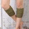 Эластичные Мягкие Теплые Вязаные Крючком Гетры на Щиколотки Вязаные Носки Носки для Сапог Гетры