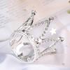 Mini Crown Princess Topper Crystal Pearl Children Hair Ornaments Party Decor