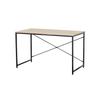 Деревянный письменный стол - AKTIVE - 120x60x70 см - Черная стальная конструкция - Индустриальный стиль - Меламиновая поверхность