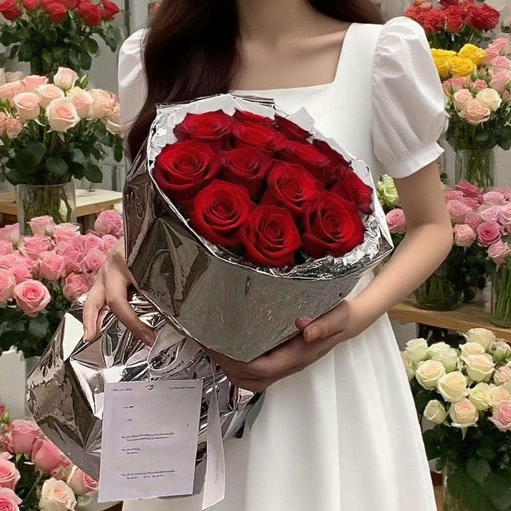 10 шт. водонепроницаемая упаковочная бумага для букетов, подарочная упаковочная бумага, золотая и серебряная упаковочная бумага для цветов, принадлежности для букетов