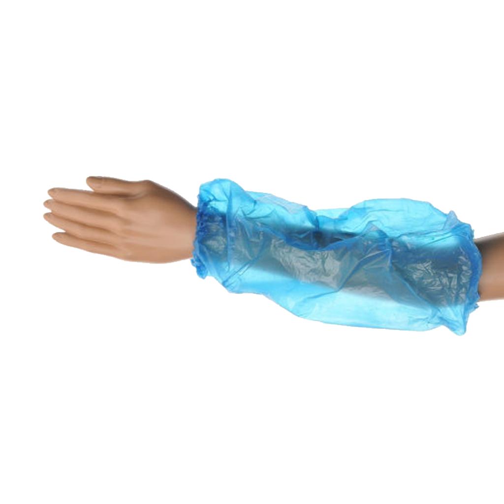 Disposable Foil Sleeves Blue 100 Pcs