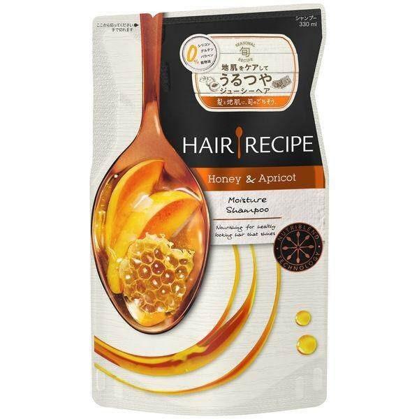 PG Hair Recipe Honey Apricot Moisture Shampoo 530ml Refill 330ml