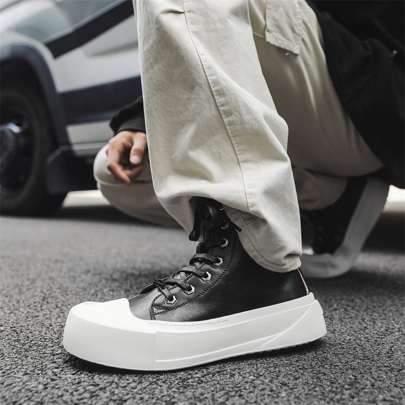 Черные туфли для доски, мужские летние повседневные маленькие белые туфли, тренд, универсальная интернет-знаменитость с туфлями Дерби 66656-J