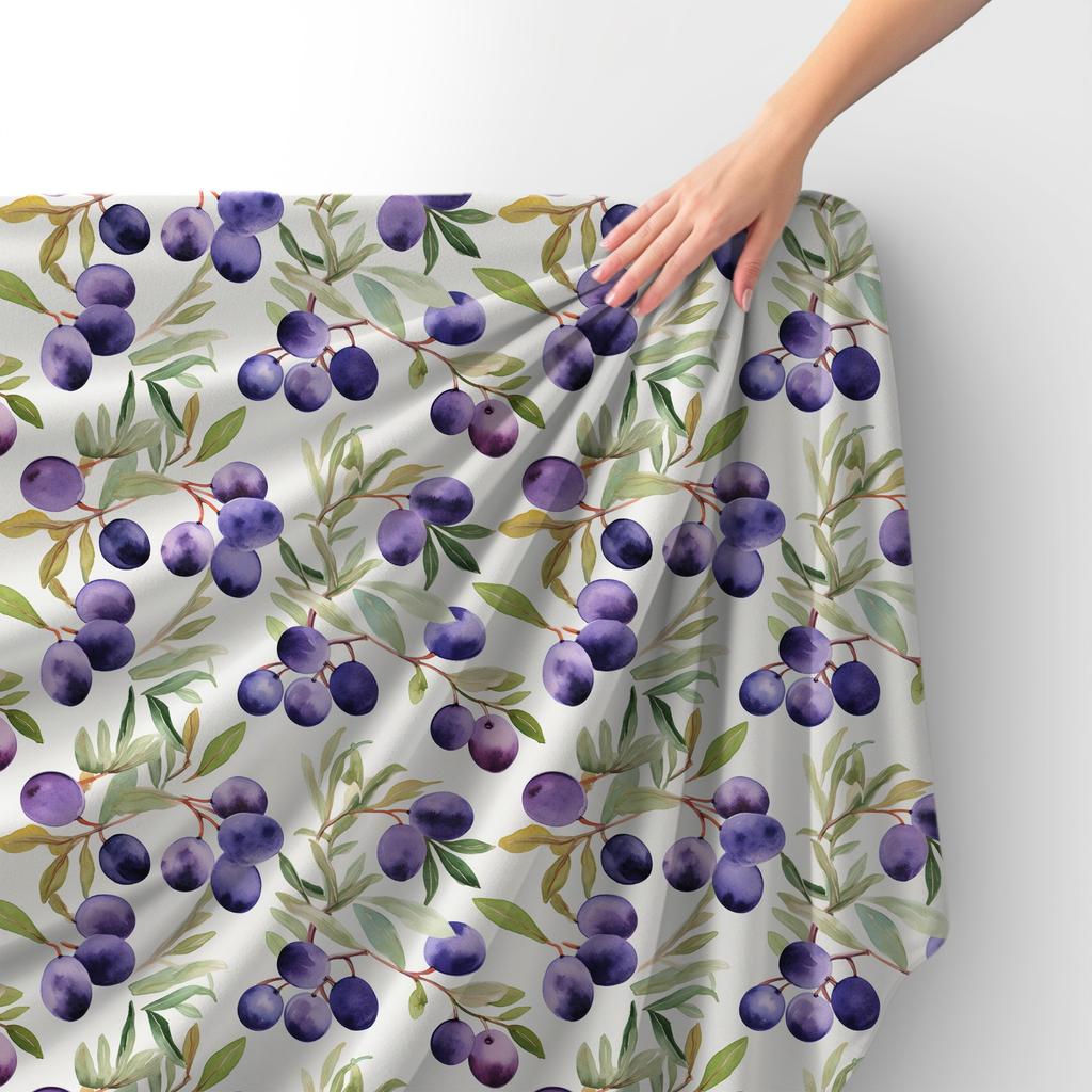 Royal Samt Stoff Polyester Zum Nähen - Motiv Obst - Rdx2024