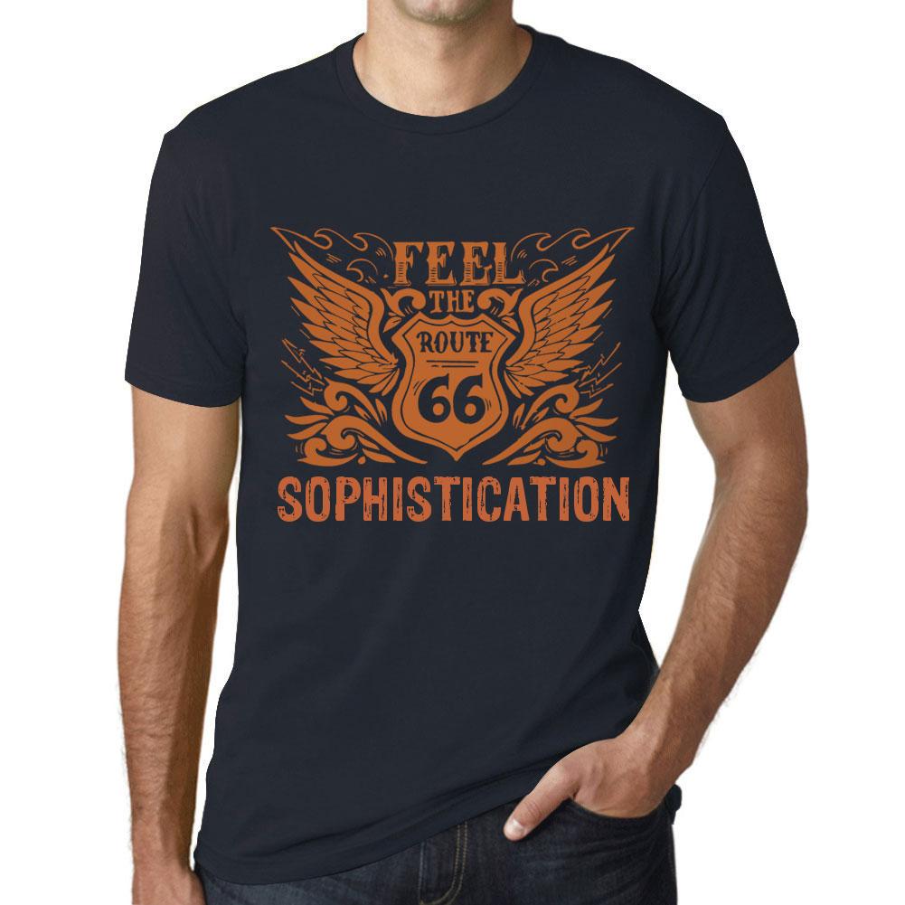 Men’s Vintage Tee Shirt Graphic T Shirt Feel The Sophistication Navy