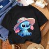 Casual Everyday T-shirt for Children,T-shirt with Kawaii Cartoon Print, Summer Urban Fashion Set for Boys and Girls Aged 3 to 14