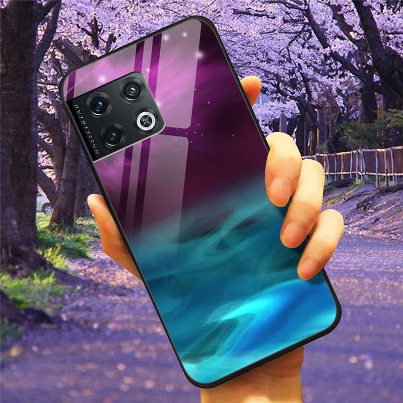 For OnePlus 10 Pro 5G Case 6.7'' Tempered Glass Starry Marble Hard Back Cover for One Plus 10Pro Funda Capa Oneplus10pro Coque