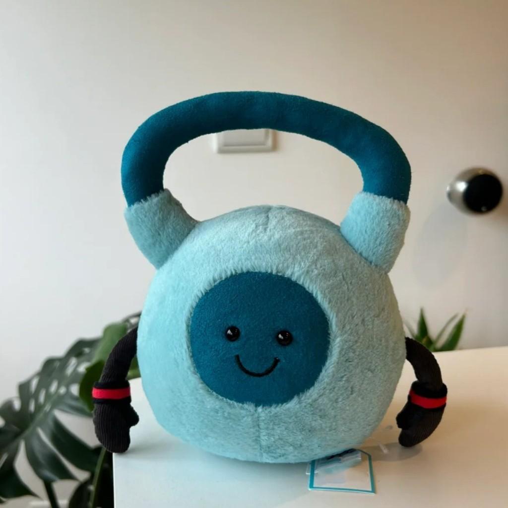 Amuseables Jellycat Гантель для тренировок Плюшевая игрушка с мягким коротким плюшем Для подарка и коллекции