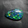 Lab-Created Opal Loose Gemstone Doublet Pear Cut 17.45 ct Multi Color for Jewelry Making and Crafts