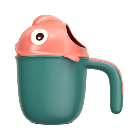 Baby Bath Rinse Cup for Rinsing Hair And Body with Easy Grip Handle Cartoon Animal Shape Soothing Water Flow Rain Shower Bath Toy for Kids