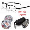 Очки для чтения женские/мужские складные, 1 шт., +100-+400, очки с увеличительным стеклом из смолы, прочность очков, ручная работа