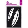 Adhesive Stencil Feathers 7x10 Cm
