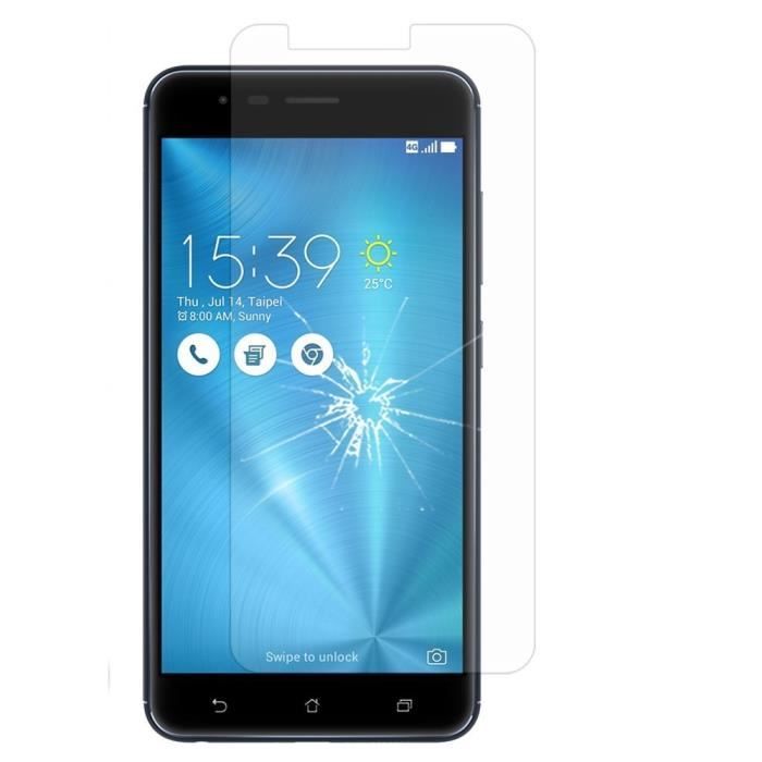 Закаленное стекло ASUS ZENFONE 3 ZOOM S ZE553KL 5,5" - Сверхпрочная защитная пленка для экрана Phonillico®