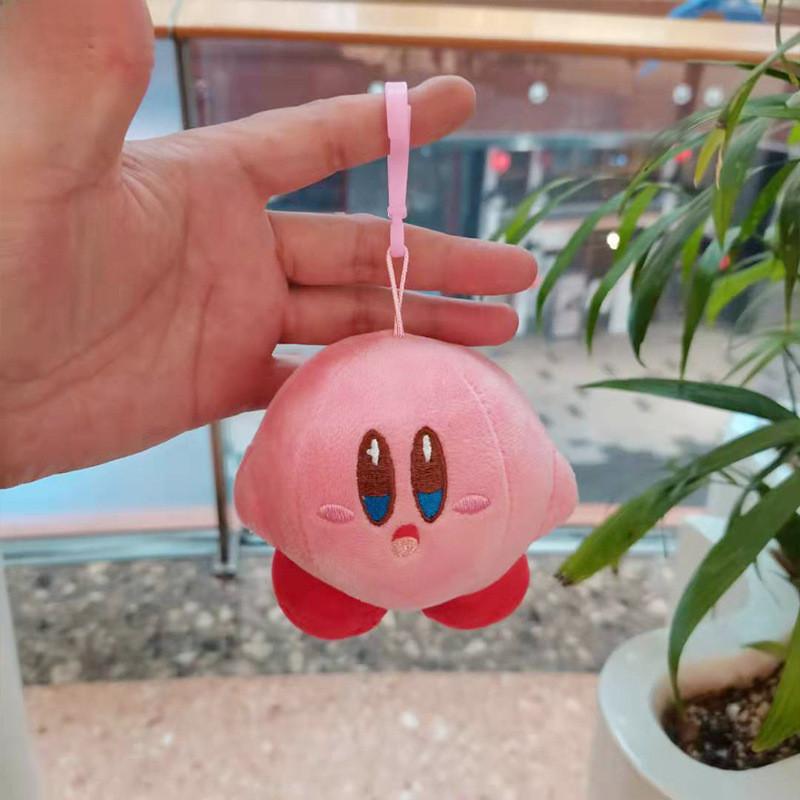 Whimsical Kirby Plush Keychain Doll Adorable Animal Bag Decor Soft Touch 10cm