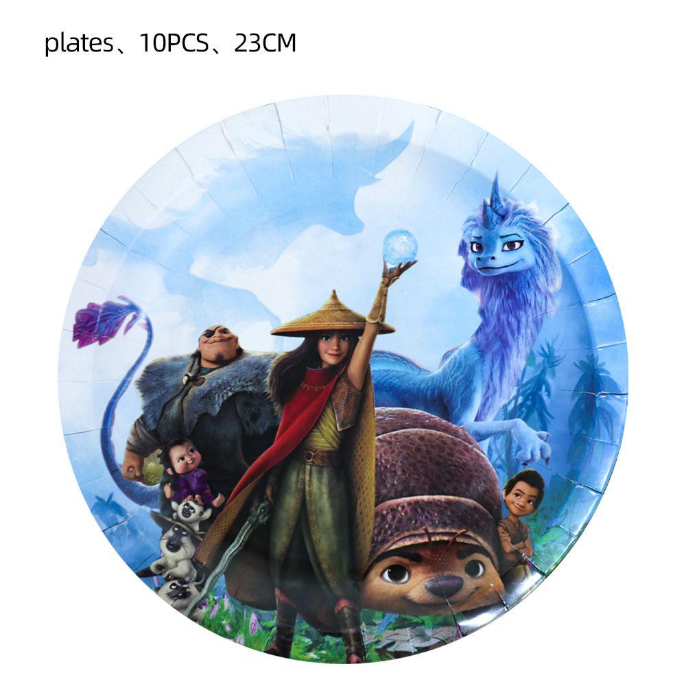 Райя и последний дракон Праздничные принадлежности Посуда Тарелки Чашки Баннер Скатерть