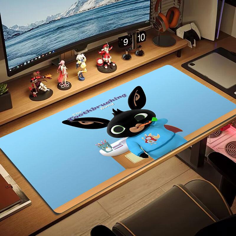 Bing Large Size Mouse Pad Large Gaming Table Cushion Non-slip Laptop Tablet Big Mousepad XXL Mat Mini PC Playmat With Lock edge