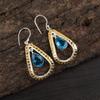 Swiss Blue Topaz 925 Sterling Silver Earrings Jewelry, Handmade Gorgeous Silver Earrings, Topaz Gemstone Jewelry For Love