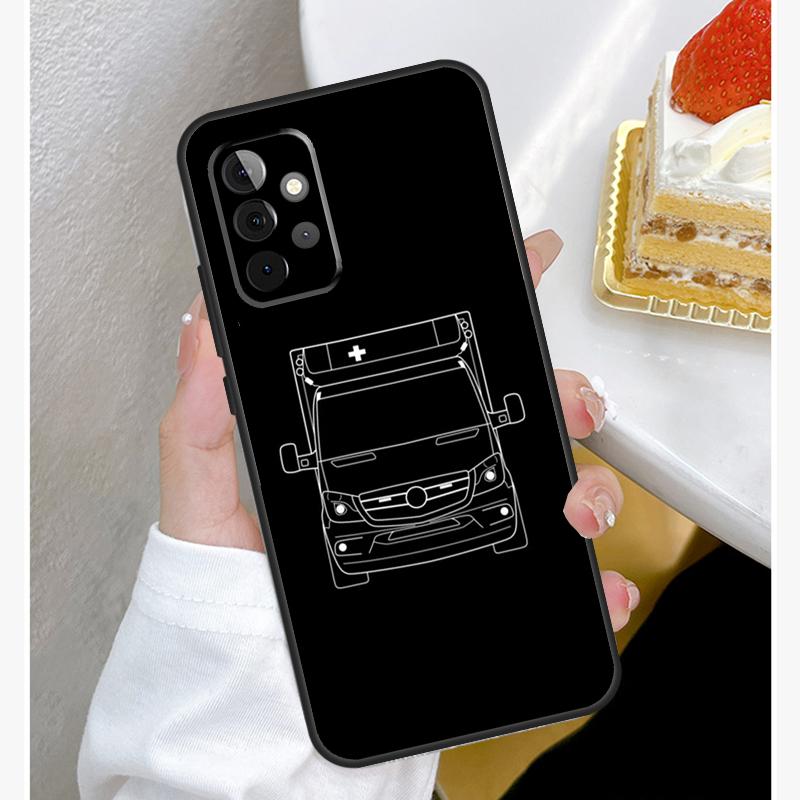 Чехол Funda для скорой помощи EMT EMS для Samsung Galaxy A52 A32 A12 A14 A34 A54 A51 A71 A53 A33 A13 A15 A25 A35 A55