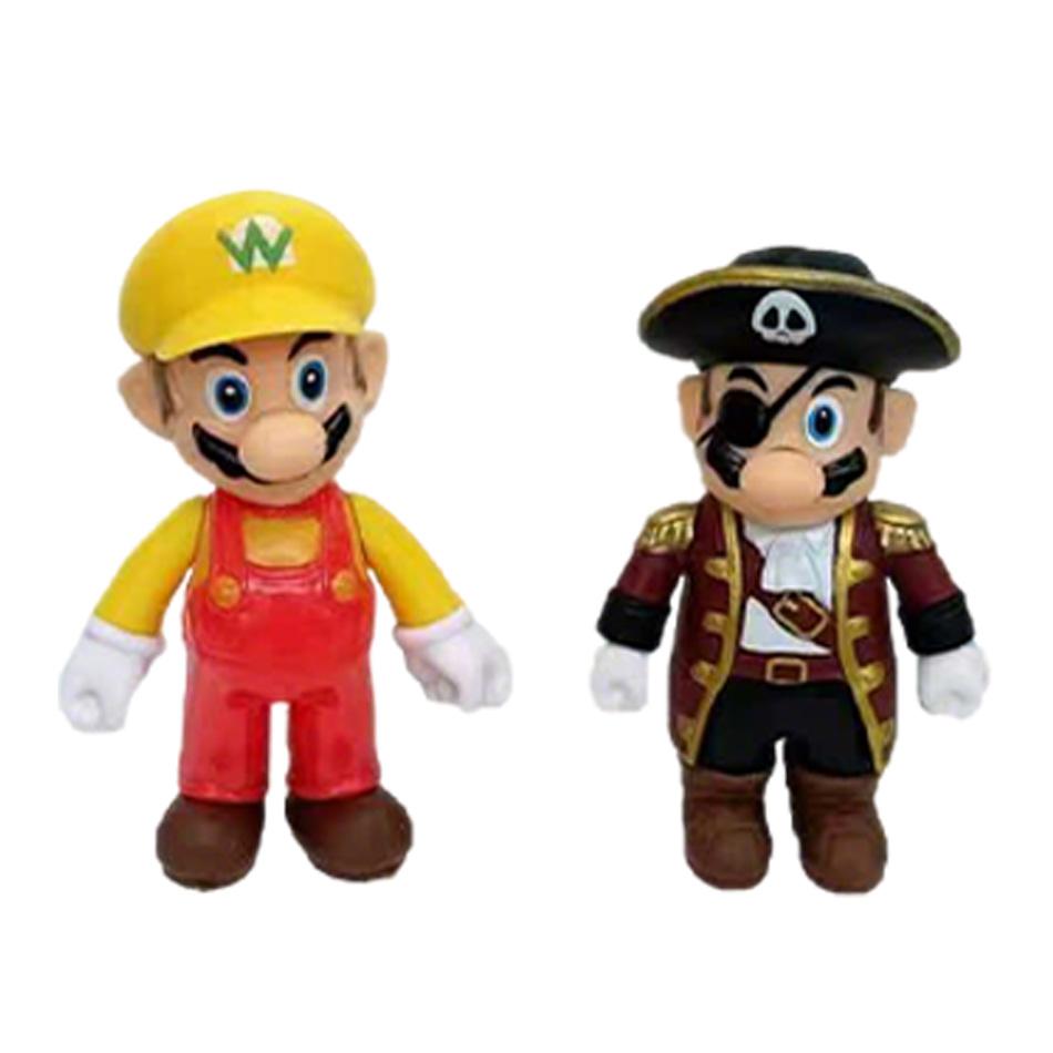 Набор фигурок Super Mario 12 шт. 10 см Подвижные суставы Аниме Фигурки Игрушки для детей Подарок на День рождения Рождество для мальчиков