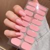 1 Set Nail Polish Strips Stickers 24 Fingers Full Wrap Self Adhesive Gel Nail Strips Art Decals for Women DIY Decor