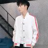 Куртка Мужское пальто Весенние и осенние тенденции Универсальная куртка Верх Повседневное пальто в полоску Бейсбольная форма мужская одежда