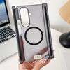 Для Samsung Galaxy Z TriFold Чехол Жесткий Прозрачный 2 Шарнира Магнитный MagSafe Защитная Задняя Крышка Для Galaxy Z TriFold Корпус