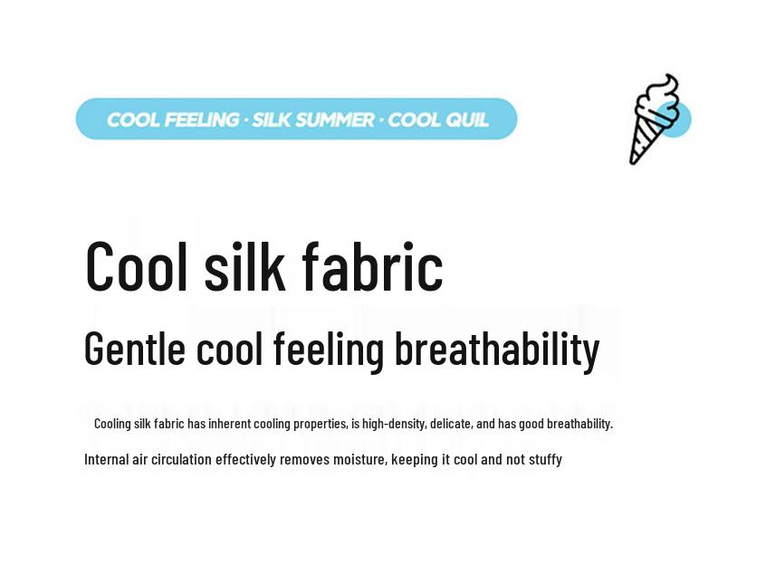 Охлаждающее летнее одеяло из ледяного шелка класса А - Однотонное, машинная стирка, тонкое подарочное одеяло для односпальных и двуспальных кроватей