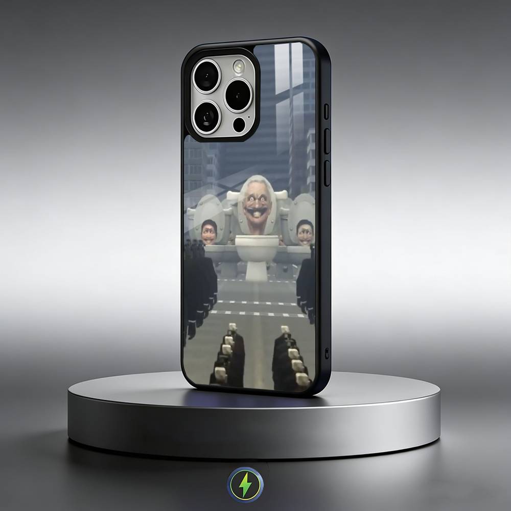 Пародия Мемы Туалет Скибиди Чехол Для Телефона Для iPhone17,16,15,14,13,12,11 Plus,Pro Max Магнитный Для Magsafe Беспроводной Зарядки