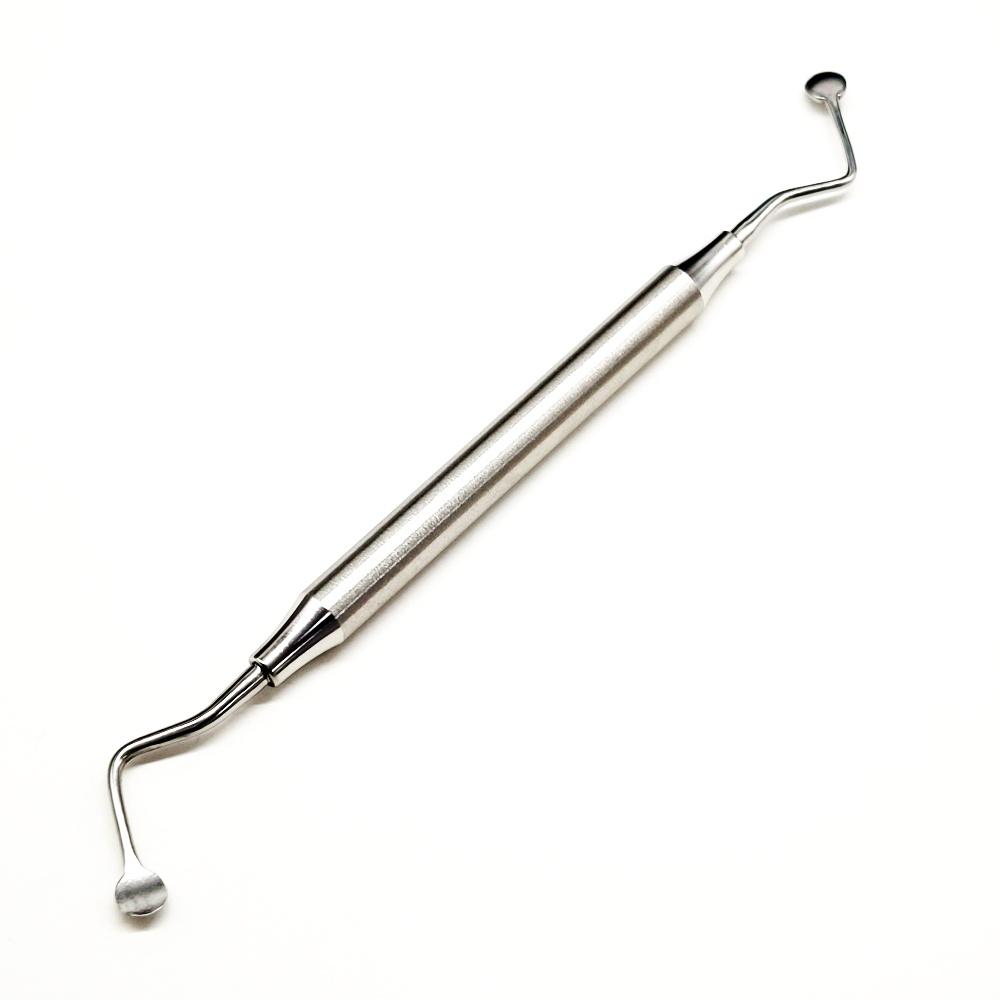 Зубной имплантат, хирургический экскаватор, ложка 4 мм/6 мм, уход за полостью рта, восстановительный инструмент для полости рта, хирургические инструменты с круглым наконечником, двойные концы