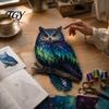 Artistic Fabric Patchwork Kit Northern Lights Wildlife Kit, DIY Animal Craft Creative Wall Hanging Sewing Project for Adults, Handmade Home