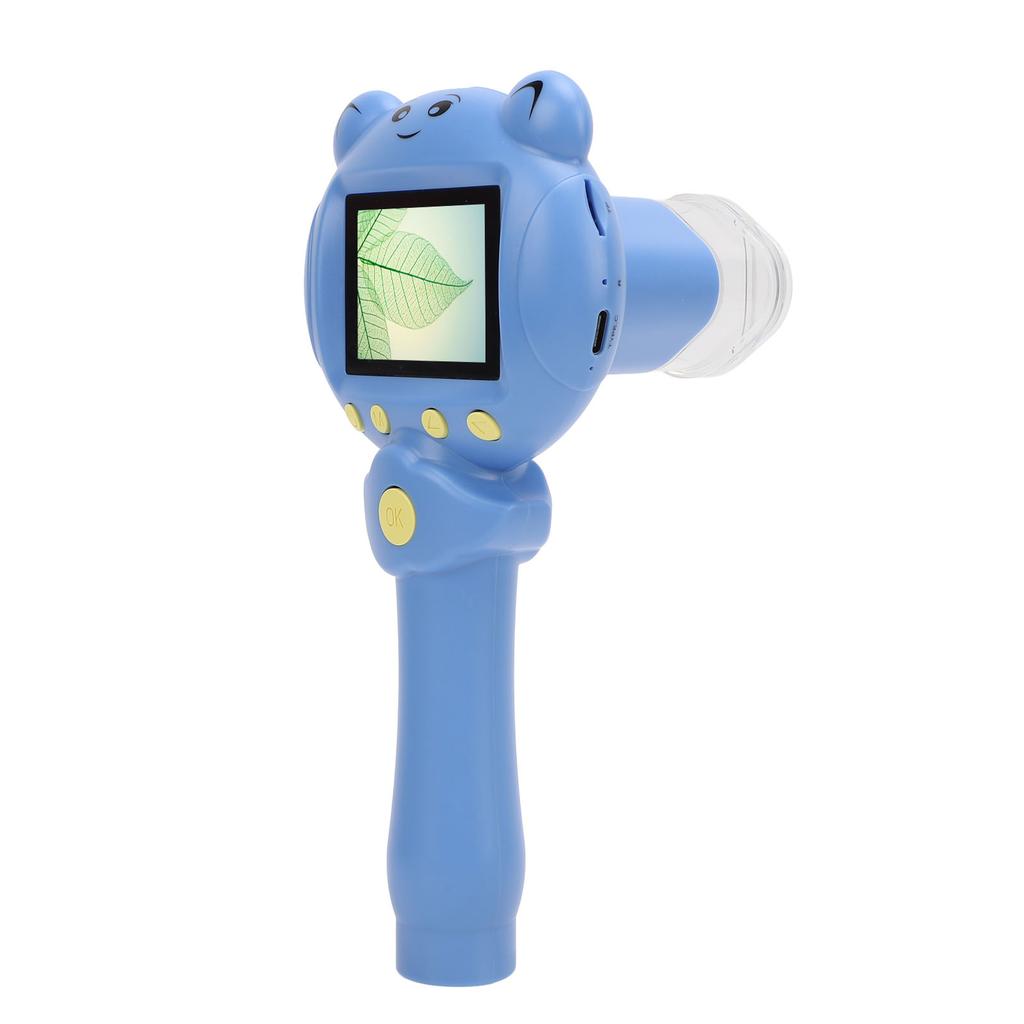 Kids Handheld Microscope 2.5K 48MP Portable 2inch Screen 8X Zoom Digital Microscope for Educational Science