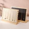 Solid Wooden Pendant Necklace Bracelet Exquisite Design Jewelry Organizers  Shop Decor