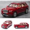 EROCK 1/24 Модель автомобиля Rolls-Royce Cullinan, Коллекционная литая металлическая машинка с механизмом оттяжки, со звуком и светом, Подарок на день рождения для детей, мальчиков и девочек