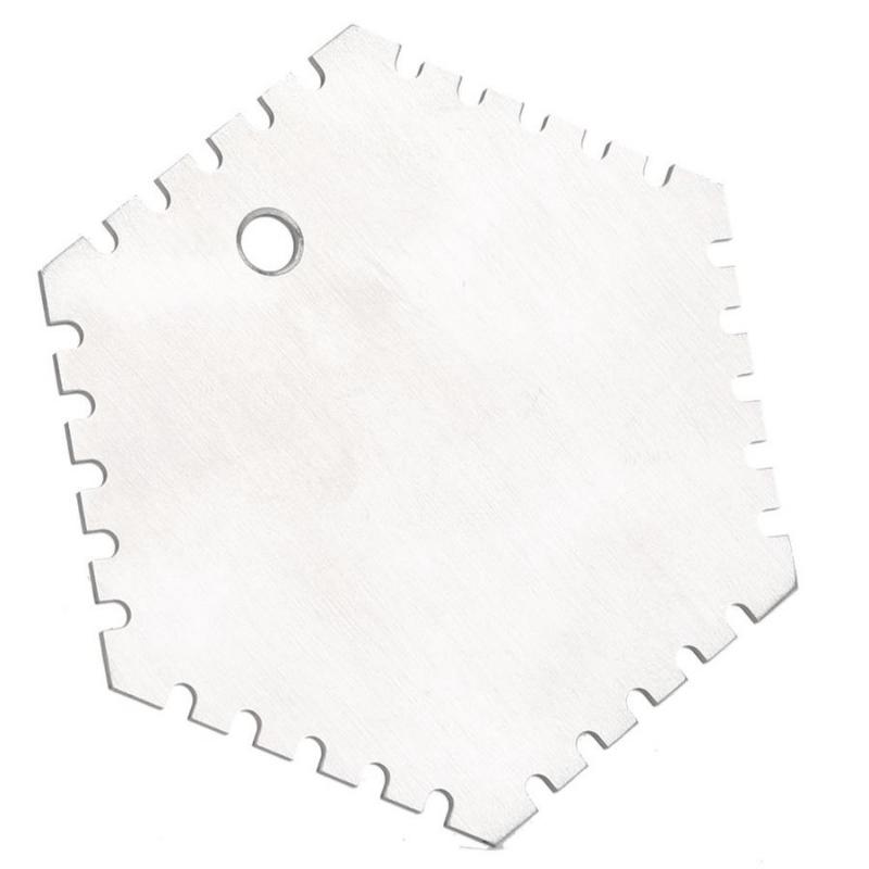 CO100-1 20-370um Wet Film Thickness Gauge HIgh Accuracy Stainless Steel Hexagonal Wet Film Comb Card Thickness Gauge Meter