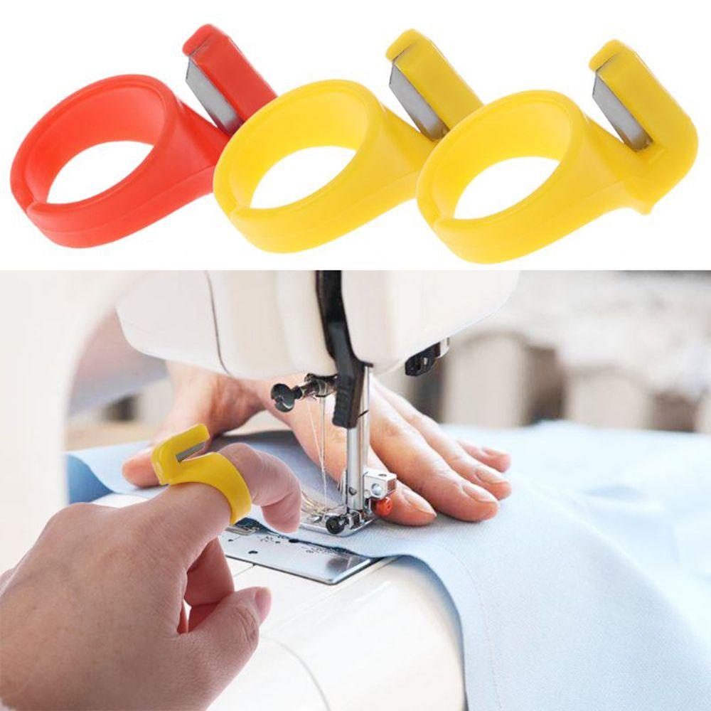 3 шт. новая игла для рукоделия «сделай сам», пластиковый наперсток, лезвие для пальца, швейное кольцо, резак для резьбы