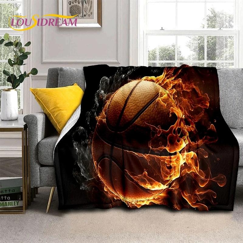Новейшее мягкое фланелевое одеяло для баскетбольной площадки, для кроватей, спален, диванов, пикников, плед для отдыха на свежем воздухе, подарок