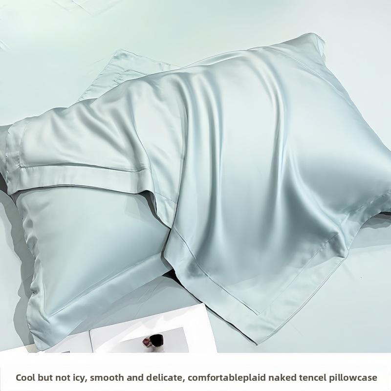 100 Tencel Pillowcases Summer Ice Silk Pillowcases Silk Pillowcases 48X74cm Adult Pillow Towels