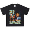 Футболка 21 Savage, Мягкая ткань, Повседневная